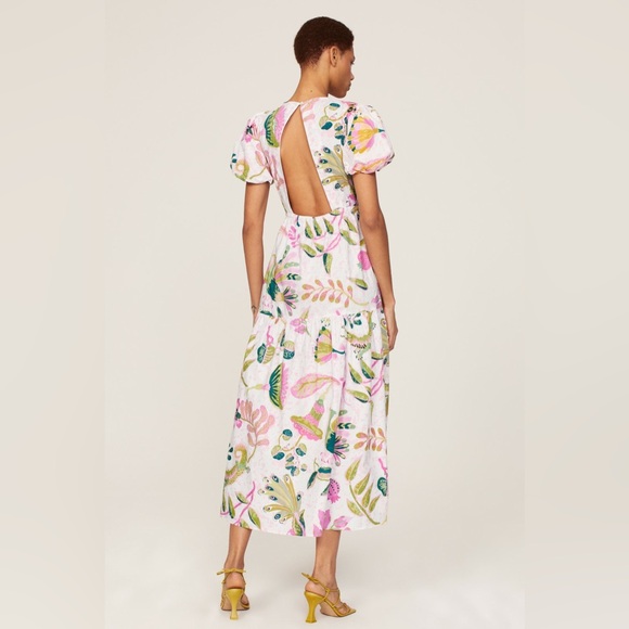 Banjanan Pink and Green Floral Dress - Picture 3 of 9